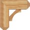 Ekena Millwork Westlake Craftsman Rough Sawn Bracket w/ Offset Brace, Western Red Cedar, 8"W x 20"D x 20"H BKT0806X20X20WTL04RWR - alternate 3